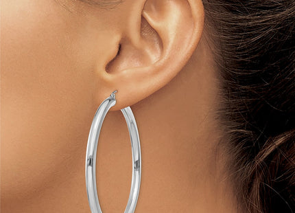 14k White Gold Earrings Style T864L - Classique Jewelry Inc.