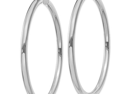 14k White Gold Earrings Style T866L - Classique Jewelry Inc.