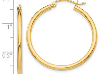 14k Yellow Gold Earrings Style T914L - Classique Jewelry Inc.