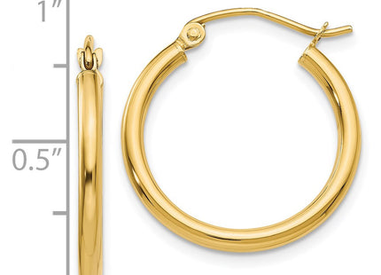 14k Yellow Gold Earrings Style T916 - Classique Jewelry Inc.