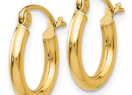 14k Yellow Gold Earrings Style T918L - Classique Jewelry Inc.
