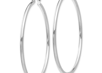 14k Rose Gold Polished Lightweight Tube Hoop Earrings (Style T921RL)