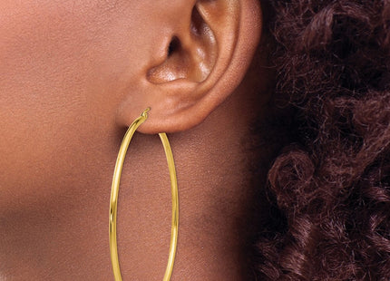 14k Yellow Gold Earrings Style T923L - Classique Jewelry Inc.