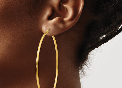 14k Yellow Gold Earrings Style T924 - Classique Jewelry Inc.