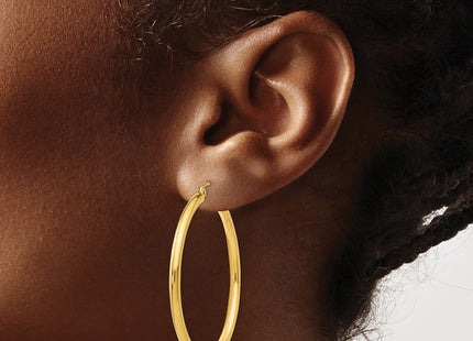 14k Yellow Gold Earrings Style T925 - Classique Jewelry Inc.
