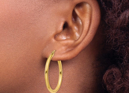 14k Yellow Gold Earrings Style T933L - Classique Jewelry Inc.