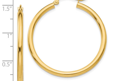 14k Yellow Gold Earrings Style T934L - Classique Jewelry Inc.