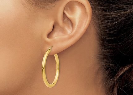 14k Yellow Gold Earrings Style T935L - Classique Jewelry Inc.