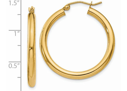 14k Yellow Gold Earrings Style T936 - Classique Jewelry Inc.