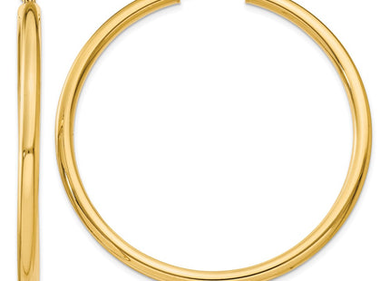 14k Yellow Gold Earrings Style T943L - Classique Jewelry Inc.