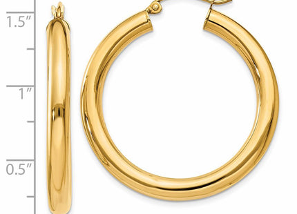 14k Yellow Gold Earrings Style T948L - Classique Jewelry Inc.
