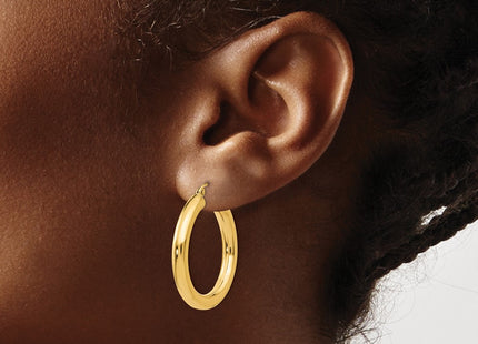 14k Yellow Gold Earrings Style T949 - Classique Jewelry Inc.