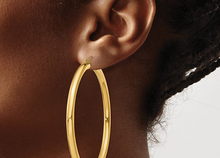 14k Yellow Gold Earrings Style T954 - Classique Jewelry Inc.