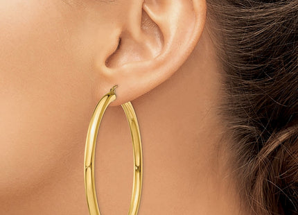 14k Yellow Gold Earrings Style T954L - Classique Jewelry Inc.