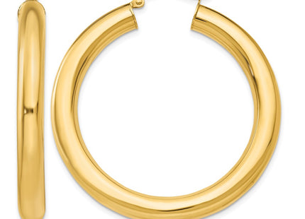 14K yellow gold hoop earrings
