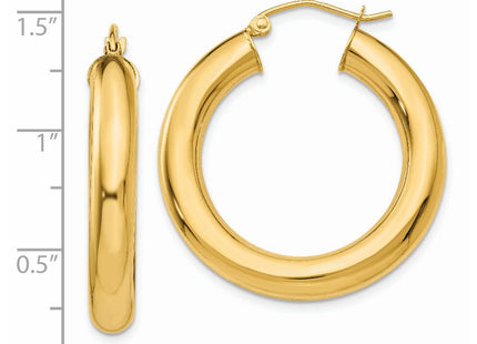 14k Yellow Gold Earrings Style T958L - Classique Jewelry Inc.