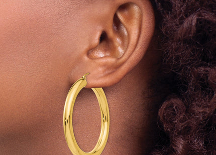 14k Polished Lightweight Hoop Earrings, 45 x 5mm