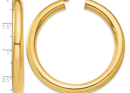 14k Polished Lightweight Hoop Earrings, 45 x 5mm