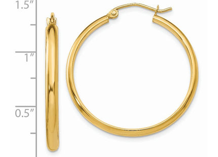 14k Yellow Gold Earrings Style TA234 - Classique Jewelry Inc.