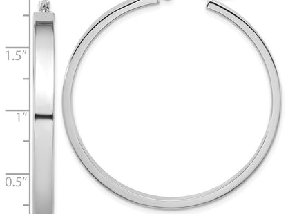 14k White Gold Polished Hoop Earring (Style TA243W)