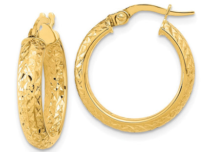 14k Yellow Gold Earrings Style TC1023 - Classique Jewelry Inc.