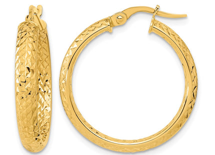 14K gold hoop earrings