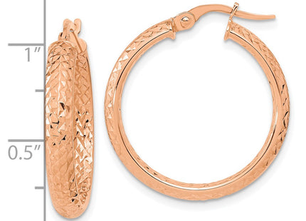 14k Rose Gold Earrings Style TC1024R - Classique Jewelry Inc.