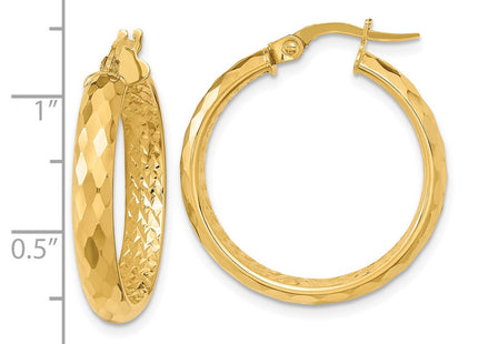 14k Yellow Gold Earrings Style TC1025 - Classique Jewelry Inc.