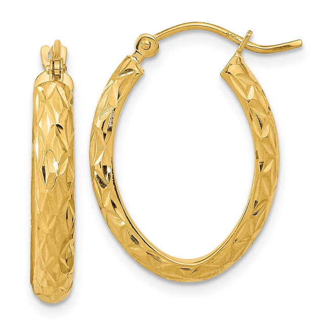 14k Yellow Gold Earrings Style TC1030 - Classique Jewelry Inc.