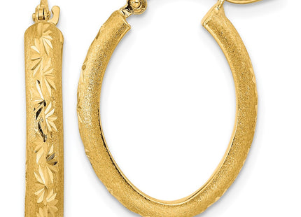 14k Yellow Gold Earrings Style TC1031 - Classique Jewelry Inc.