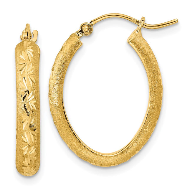 14k Yellow Gold Earrings Style TC1031 - Classique Jewelry Inc.