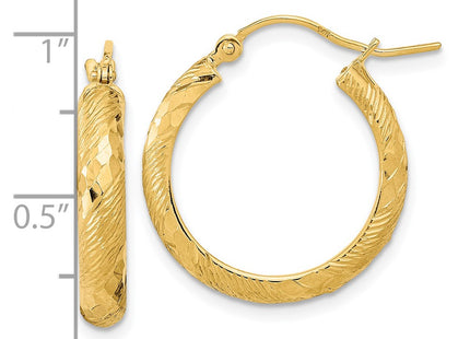 14k Yellow Gold Earrings Style TC1032 - Classique Jewelry Inc.