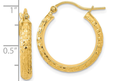 14k Yellow Gold Earrings Style TC1033 - Classique Jewelry Inc.