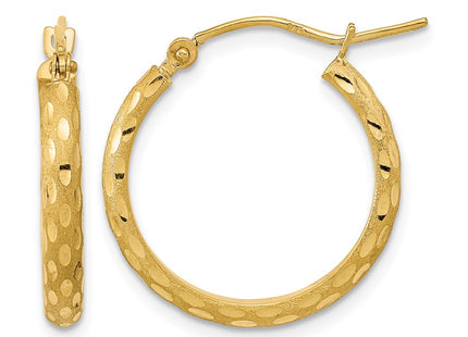 14K gold hoop earrings