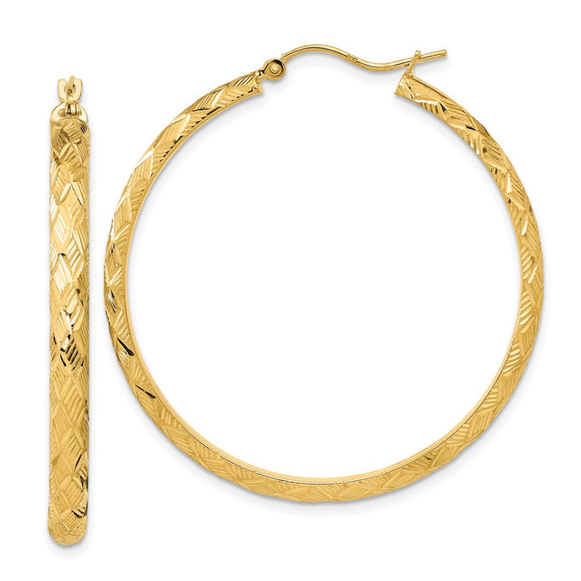 14k Yellow Gold Earrings Style TC1038 - Classique Jewelry Inc.