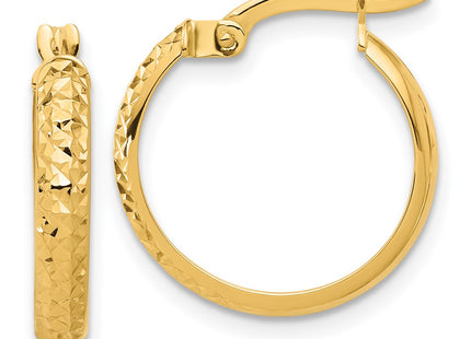 14K gold hoop earrings