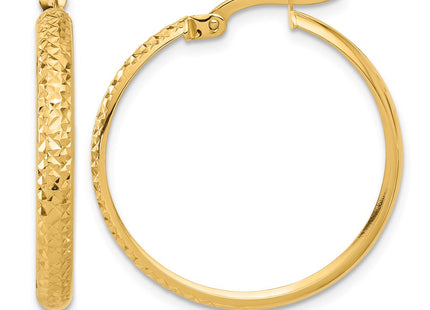 14K gold hoop earrings