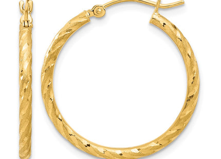 14K gold hoop earrings