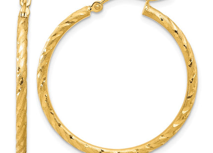 14K gold hoop earrings