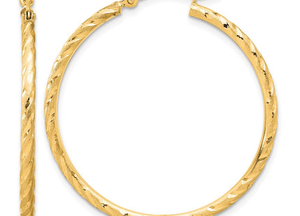 14K gold hoop earrings