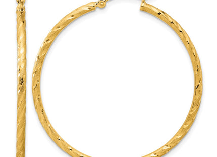 14K gold hoop earrings