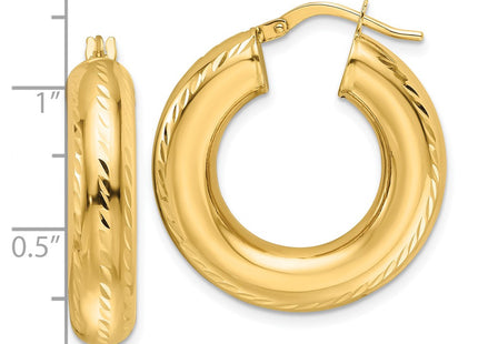 14k Yellow Gold Earrings Style TC1057 - Classique Jewelry Inc.
