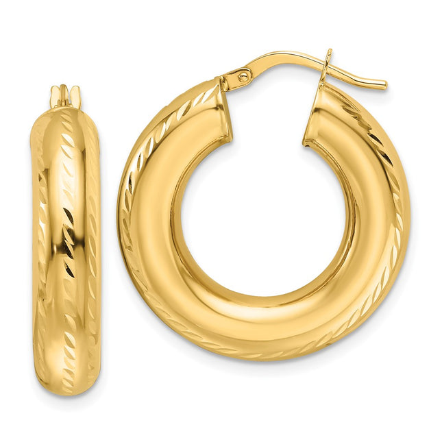 14k Yellow Gold Earrings Style TC1057 - Classique Jewelry Inc.