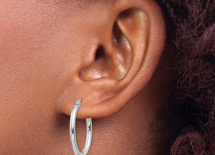 14k White Gold Earrings Style TC118 - Classique Jewelry Inc.