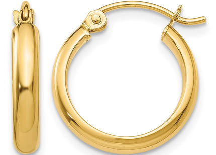 14K gold hoop earrings