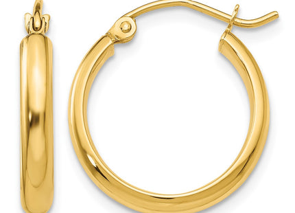14K gold hoop earrings