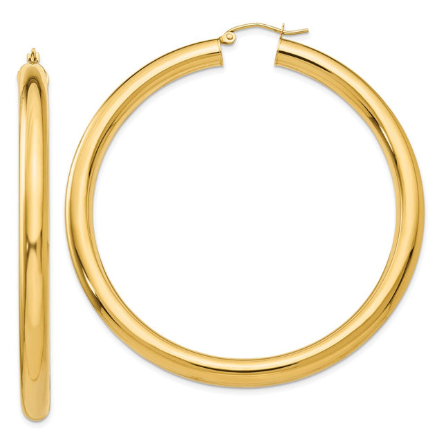 14K gold hoop earrings