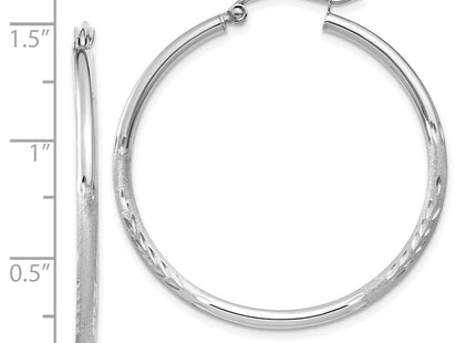 14k White Gold Earrings Style TC195 - Classique Jewelry Inc.