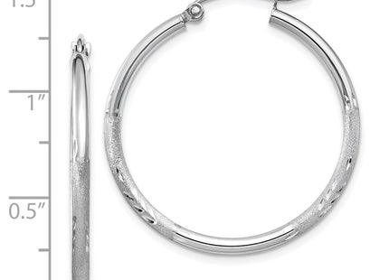 14k White Gold Earrings Style TC196 - Classique Jewelry Inc.