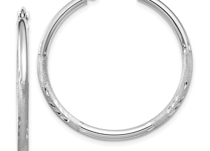 14k White Gold Earrings Style TC196 - Classique Jewelry Inc.